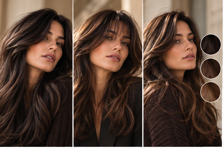 colore capelli autunno-inverno castano espresso e brunette luminosi